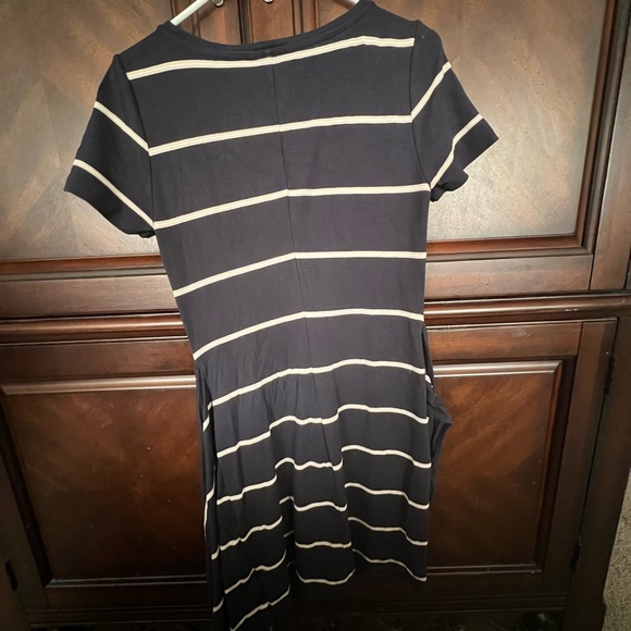 Club Monaco Navy and White Striped Dress - Picture 2 of 3